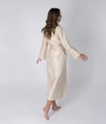Klasikinis Satino Chalatas Twist Gold - Image 2