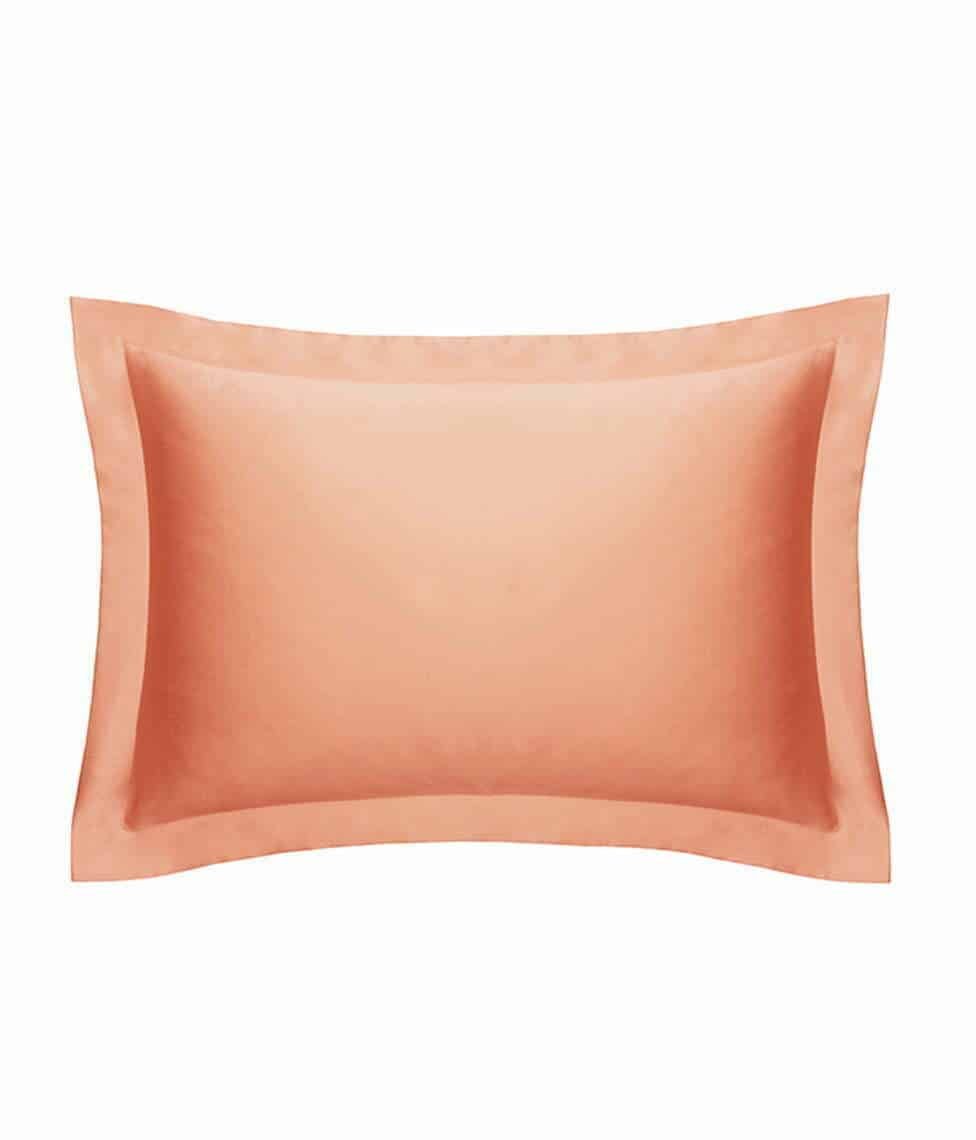 Decoflux-sateen-pillowcase-set-solid-coral Sateen Pillow Case Coral - Image 1