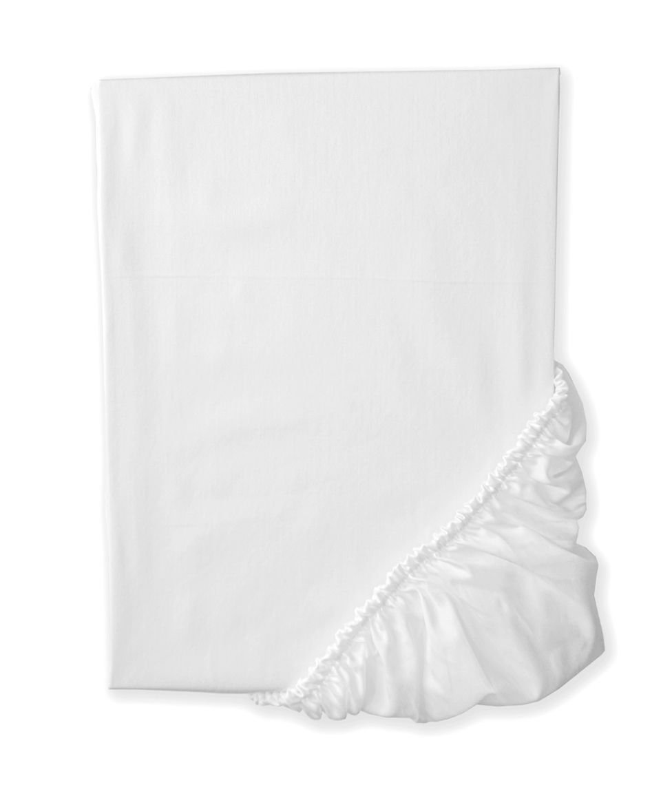 Eshop Sateen Fitted sheet White - Image 1