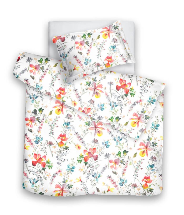 Sateen bed linen set Monday Blooms - Image 1