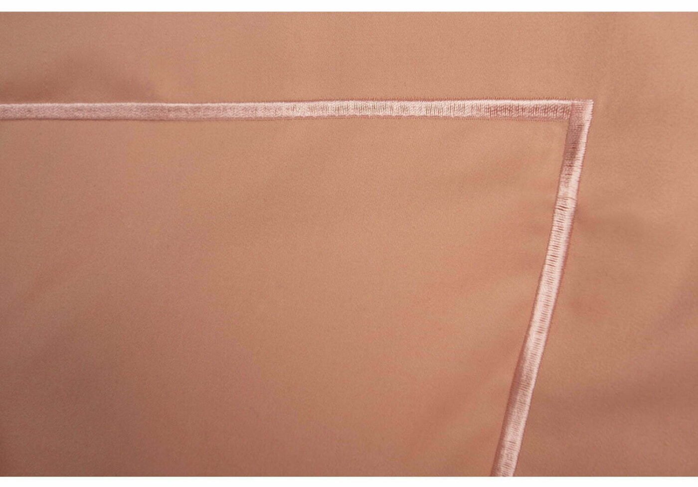 Decoflux-sateen-stivhed-pillowcase-corner-solid-coral Sateen Pillow Case Coral - Image 4