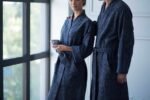 Cotton bathrobe Versailles Anthracite - Image 2