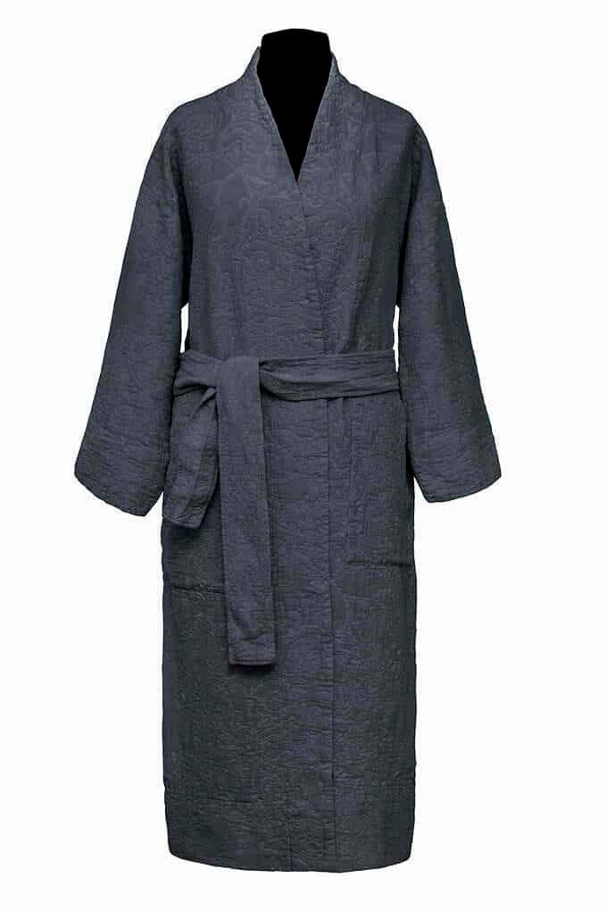 Versaile_Anthracite_Bathrobe2 Cotton bathrobe Versailles Anthracite - Image 5