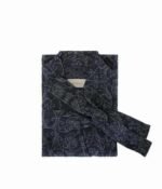 Cotton bathrobe Versailles Anthracite