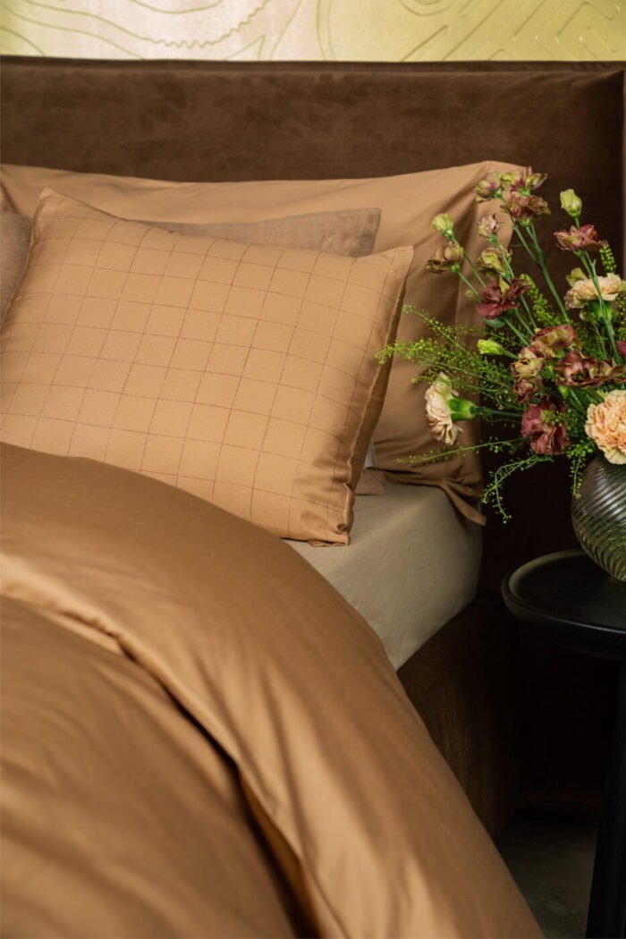 Sateen bed linen set Chess IQ Cinnamon - Image 5