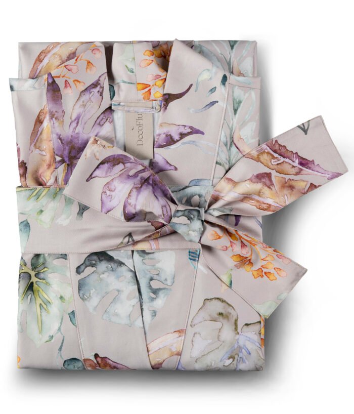Bathrobe Kimono Flora Costera Almond - Image 5