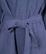 Cotton bathrobe Orion Solid Blueberry - Image 2