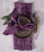 Table runner Frost Eggplant Silver - Image 2