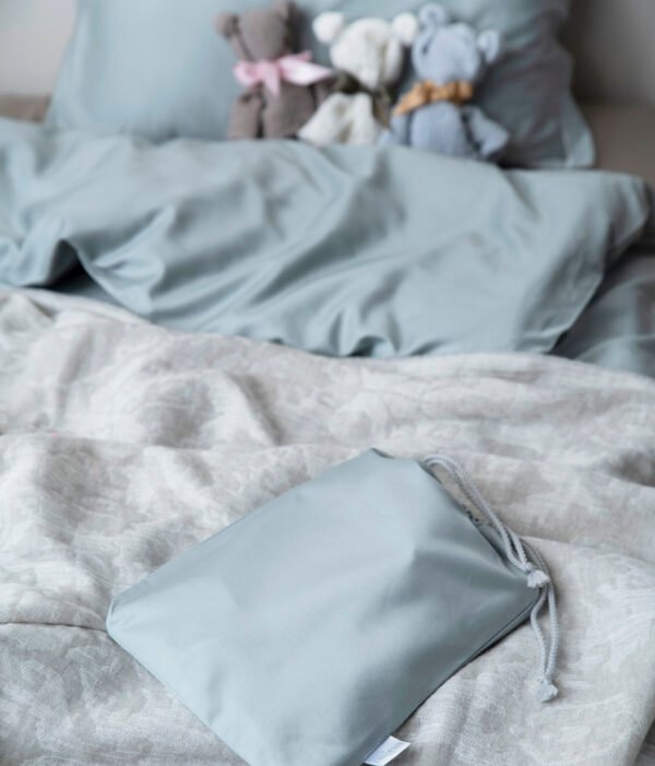 Decoflux-vaikiškas-patalynės-komplektas-crystak-žalsva-satinas-bed-linen-set-pillowcase