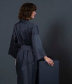 Bathrobe Kimono Solid Anthracite - Image 3