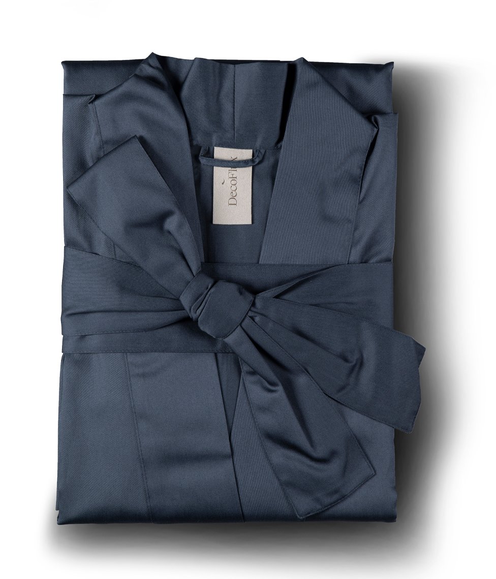 decoflux-bathrobe-kimono-anthracite-4 Bathrobe Kimono Solid Anthracite - Image 2