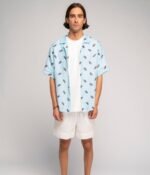 Linen shirt Ice Blue - Agnė Kišonaitė (Unisex) - Image 4