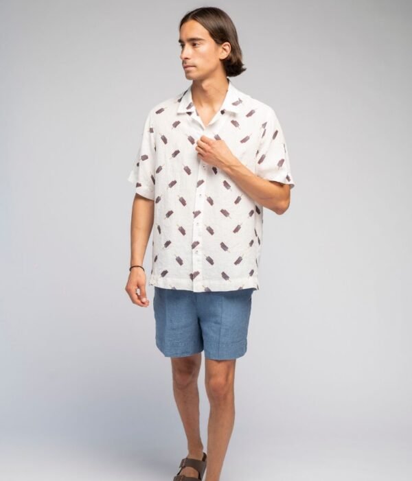 Linen shirt Ice - Agnė Kišonaitė (Unisex)