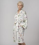 Sateen Bathrobe Kimono Midsummer