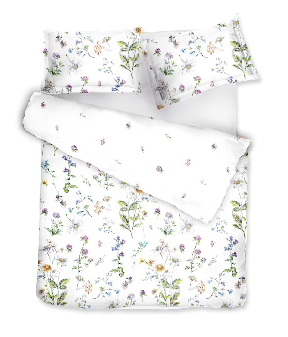 decoflux-satino-patalynes-komplektas-pagalves-uzvalkalas-midsummer-geletas (2) Satino patalynės komplektas Midsummer/Midsummer Back - Image 2