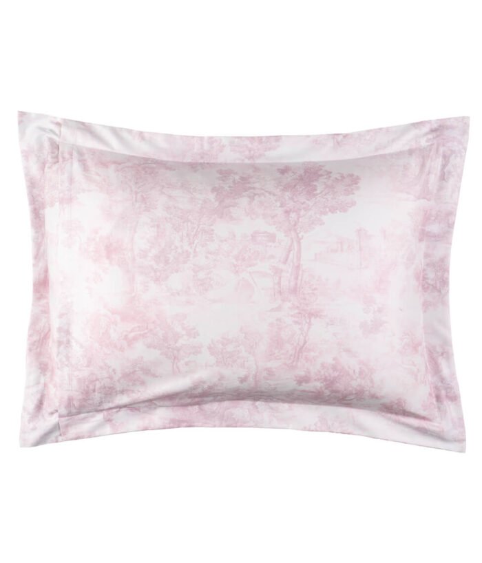 Sateen pillowcase Toile Mauve - Image 3