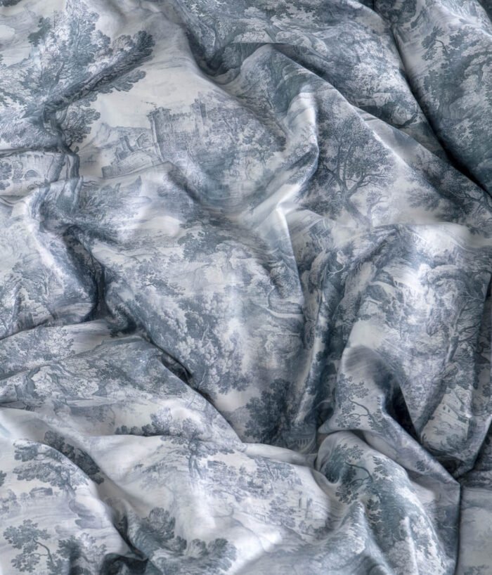 Sateen bed linen set Toile Grey - Image 6