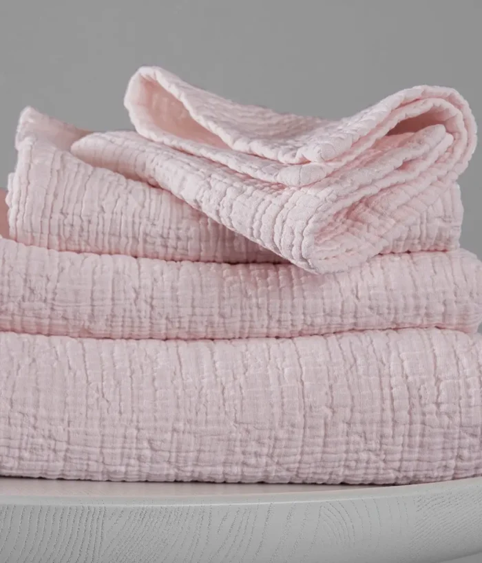 Bathroom towel Orion Solid Pink Mist - Image 3