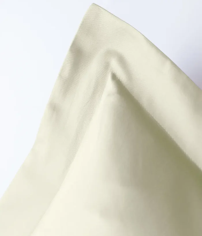 Satino pagalvės užvalkalas Solid Antique White - Image 2
