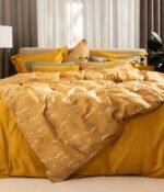 Satino pagalvės užvalkalas Dreamy Ochre - Image 4