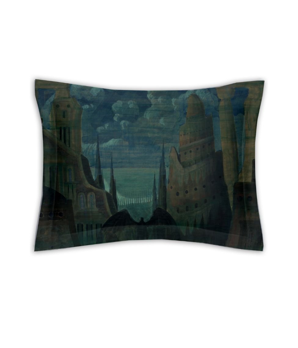 decoflux-satino-pagalves-uzvalkalas-nakties-angelas-by-ciurlionis-satinas Satino pagalvės užvalkalas Nakties Angelas by Čiurlionis - Image 1