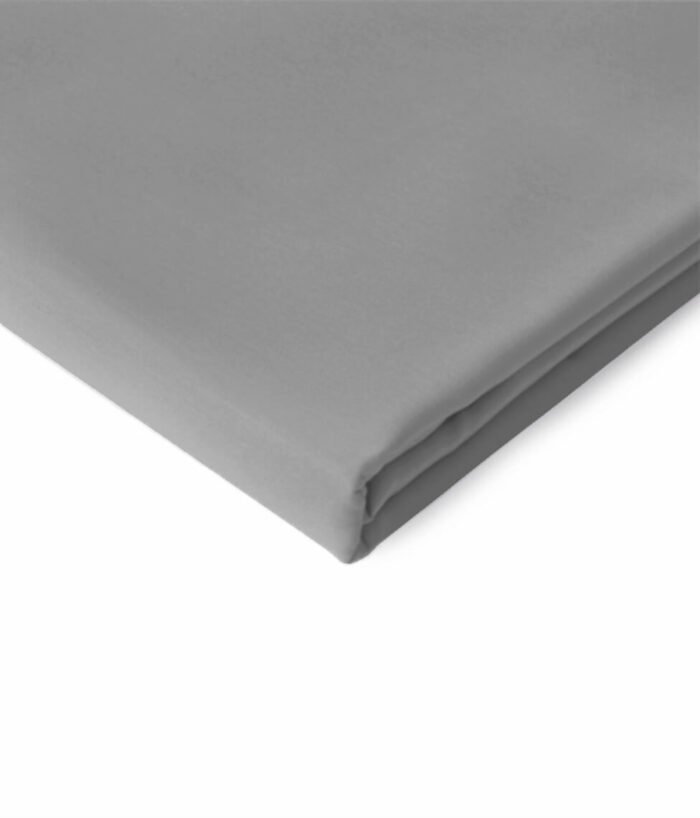 Sateen flat sheet Solid Taupe - Image 1