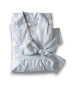 Klasikinis satino chalatas Eden Light Blue - Image 6